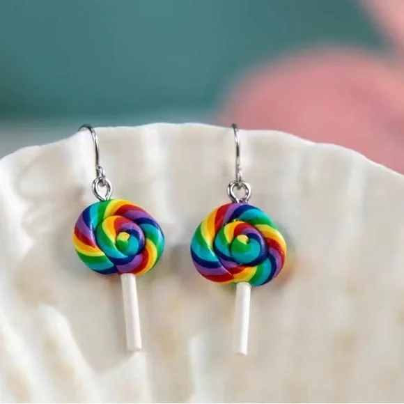 Lollipop earrings - Picture 1 of 2